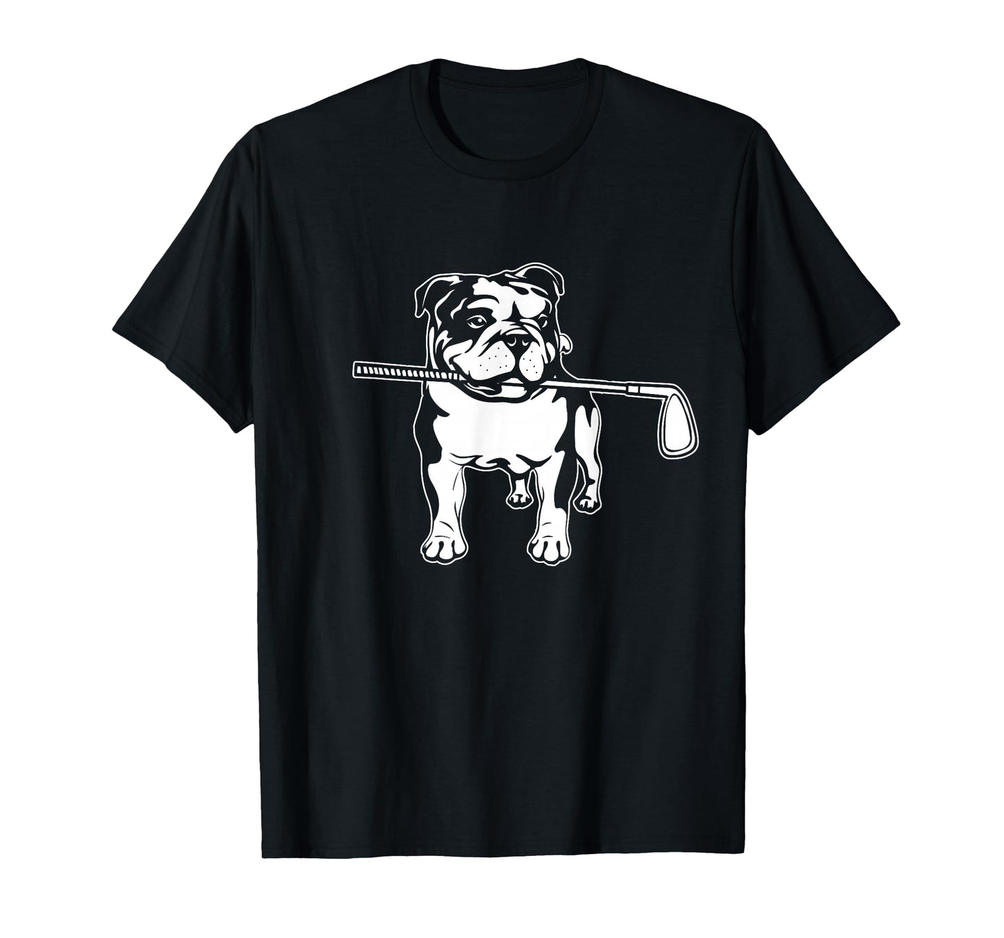 English Bulldog with Golf Clubs Dog Owner Dogs T-Shirt