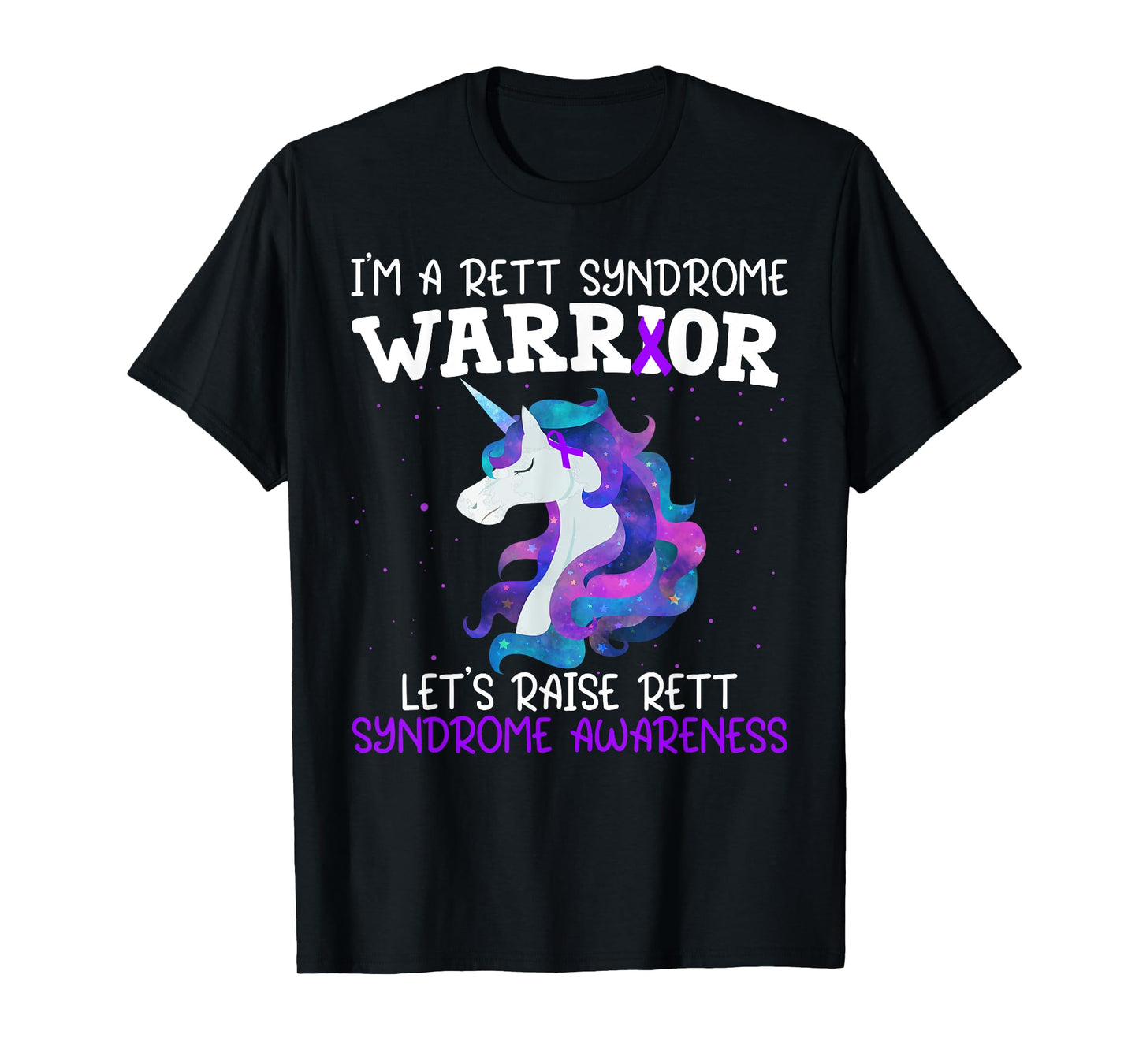 Unicorn Rett Syndrome Warrior Gift Rett Syndrome Awareness T-Shirt