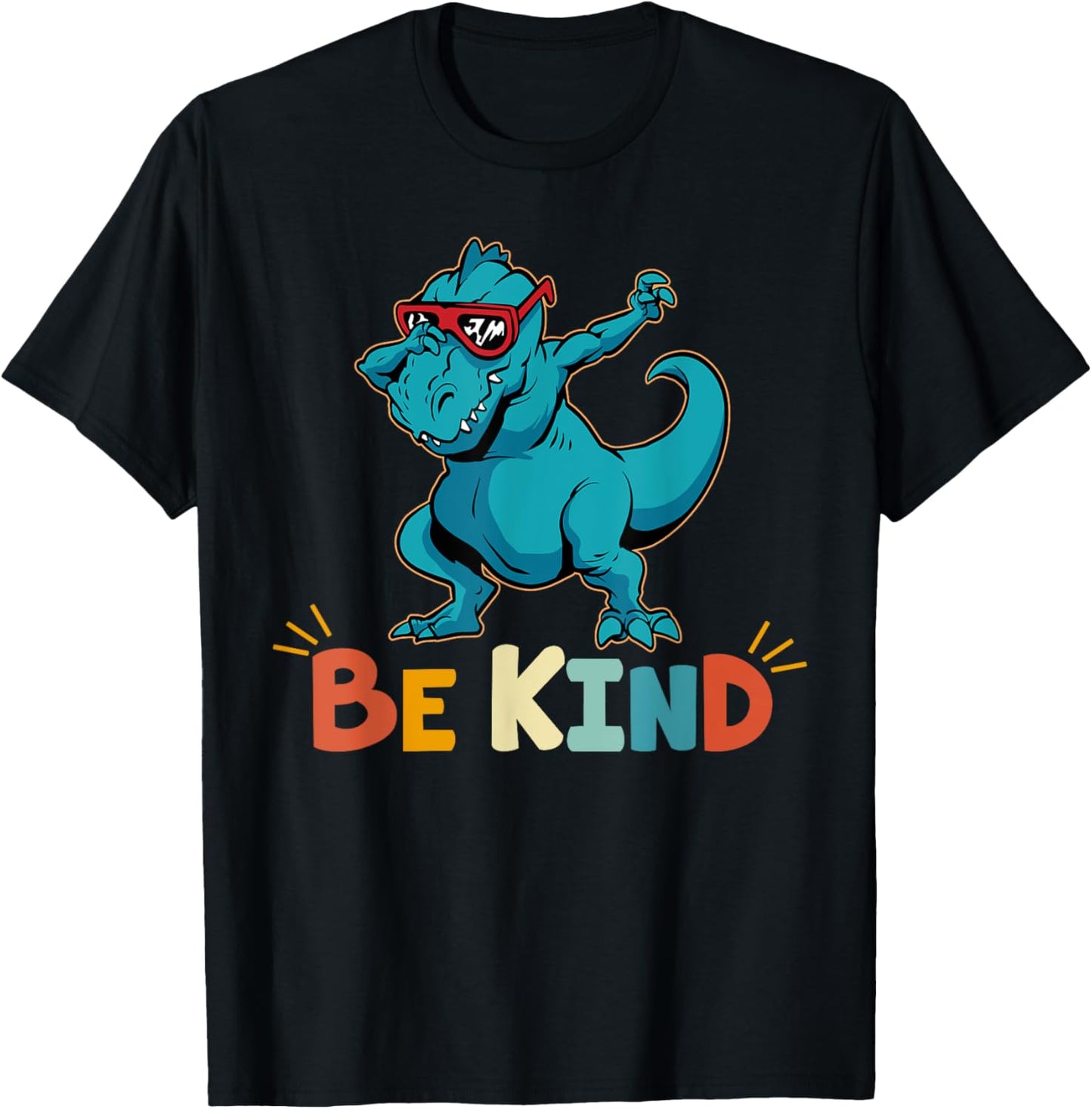 Boys Dino Kindness Be Kind Kids T-Shirt