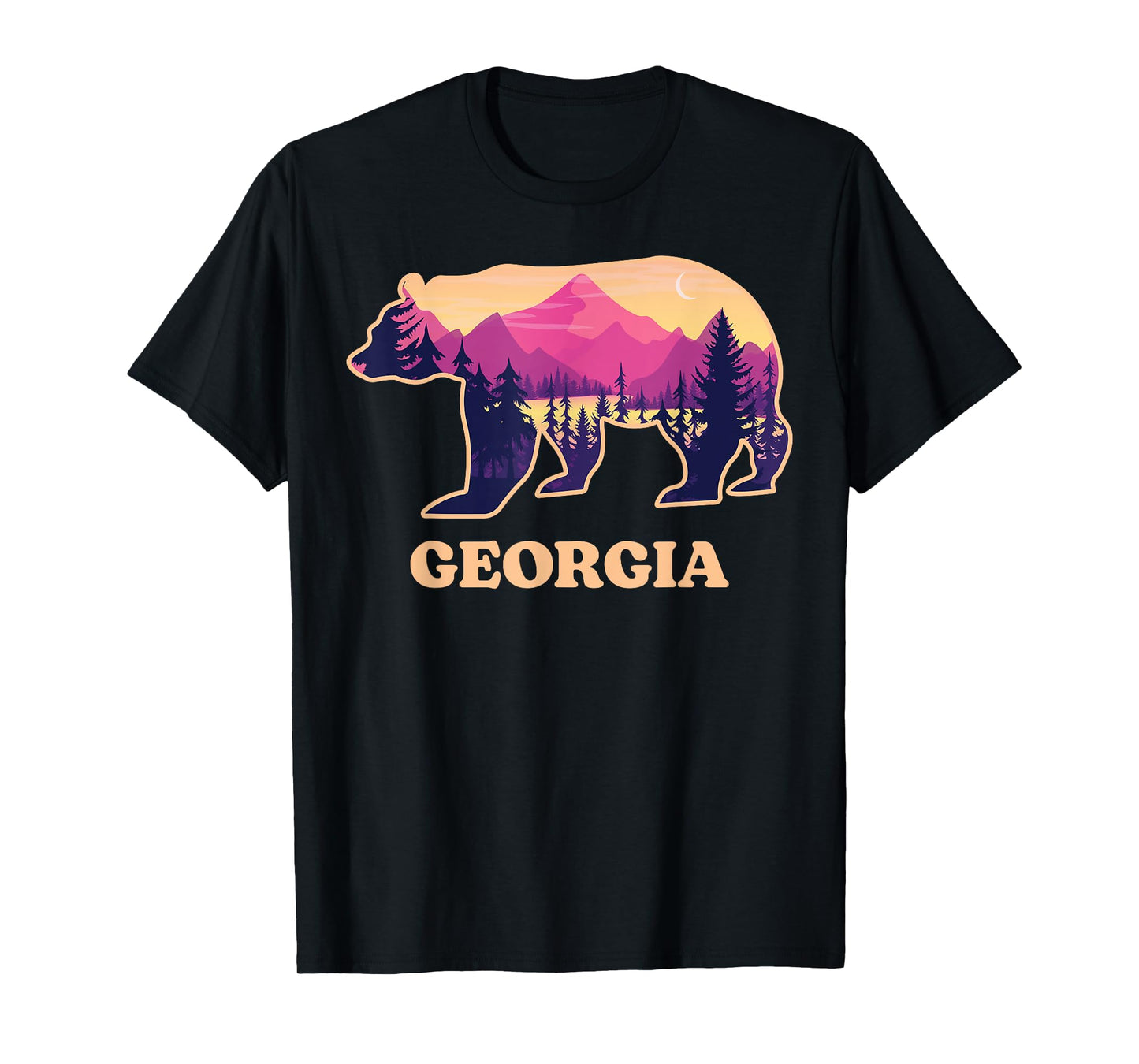 Bear Blue Ridge Georgia GA Vintage Retro Hiking Souvenirs T-Shirt