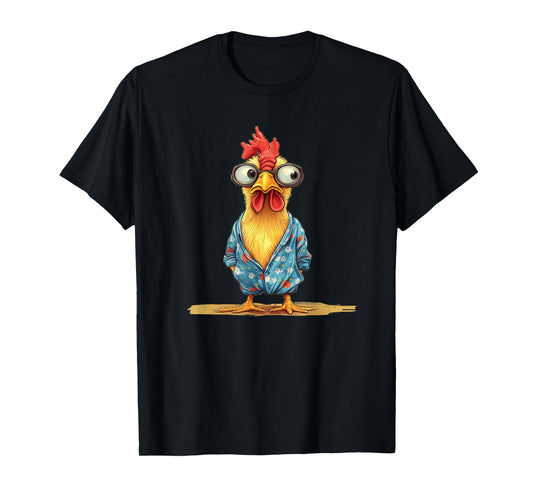 Sleepy Chicken Rocking Cozy Pajamas for Boys and Girls T-Shirt