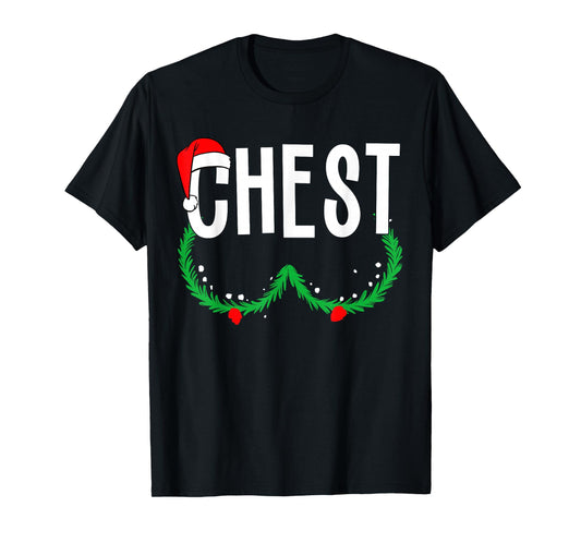 Chest Nuts Matching Chestnuts Funny Christmas Couples Chest T-Shirt