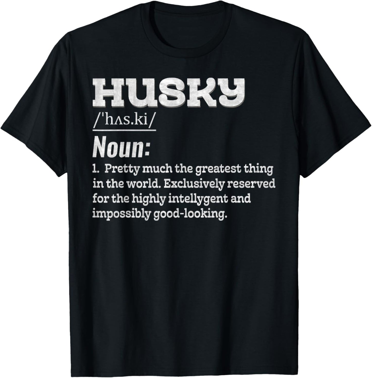 Siberian Husky Definition Funny Husky Dog Owner Lover T-Shirt