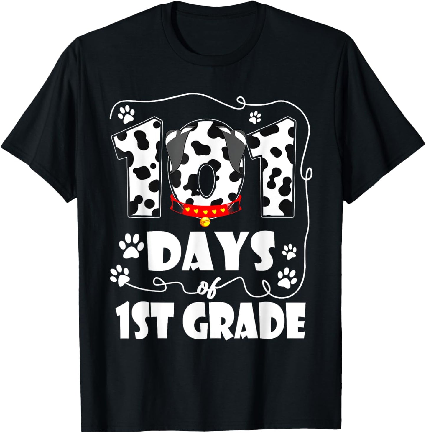 101 Days 1st Grade Dog 100 Days School 100th Day Students T-Shirt