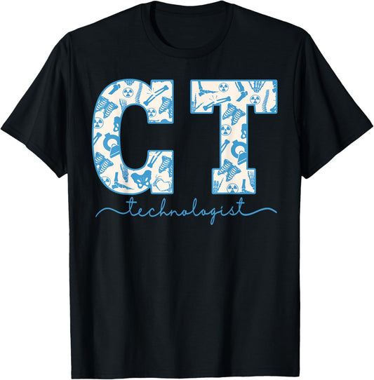 Skeleton CT Technologist CAT Scan Tech Radiology Department T-Shirt