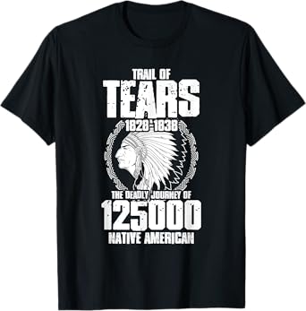 Trail Of Tears The Deadly Journey Of Native American T-Shirt