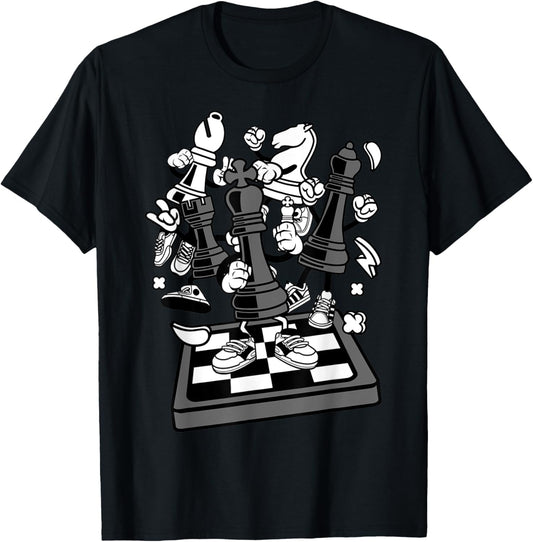 Chess Board Cartoon T-shirt (Urban Cartoon Clothing) T-Shirt