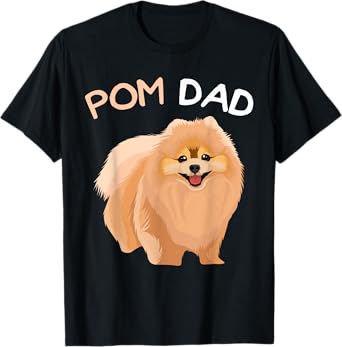 Pomeranian Pom Dad Dog Father T-Shirt