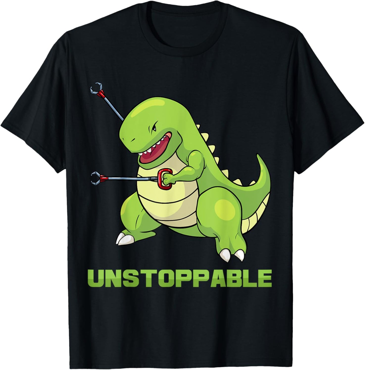 Unstoppable Tyrannosaur Funny T Rex Dino Lovers Humor Outfit T-Shirt