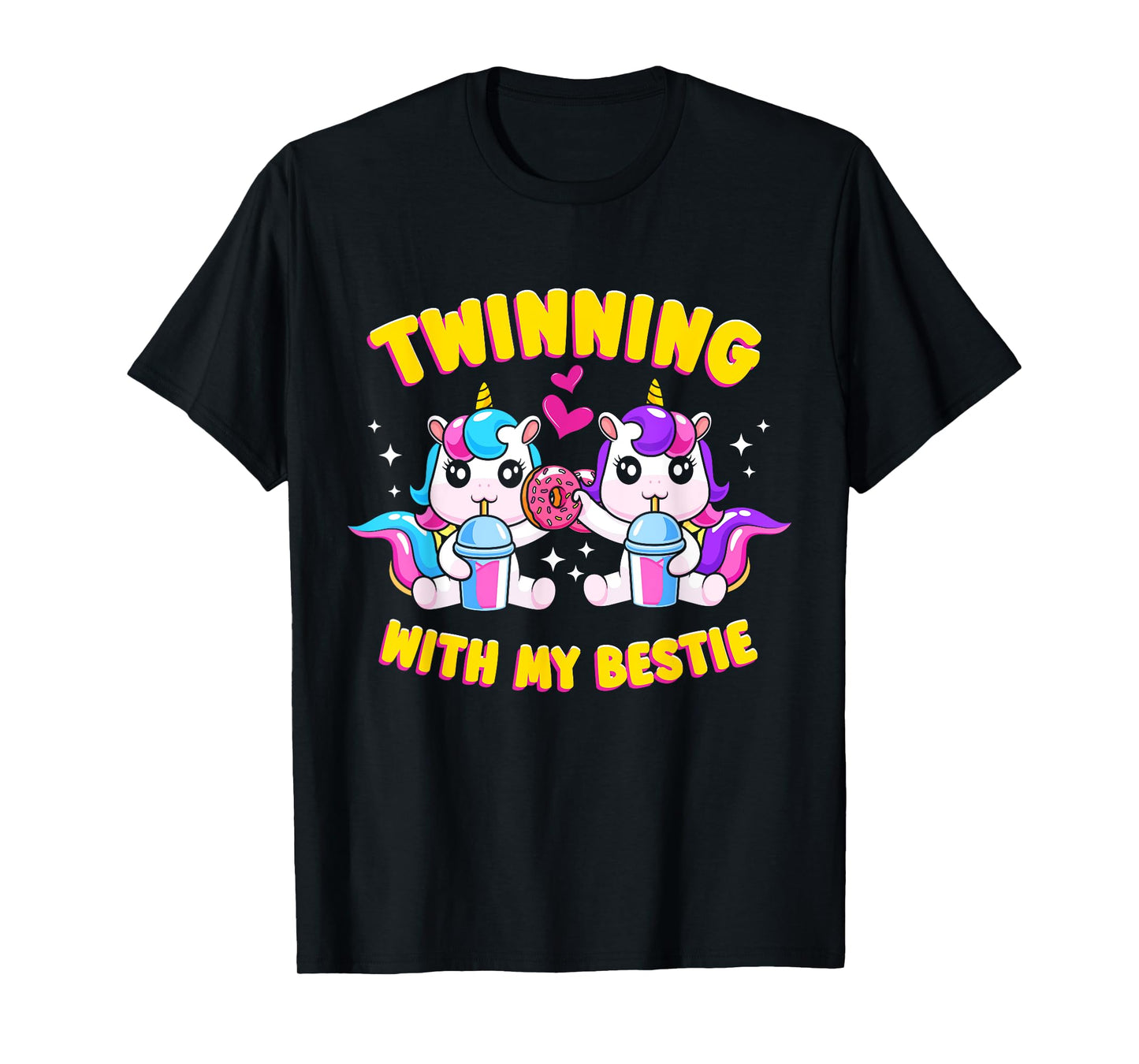 Twinning Bestie Friends Matching Twinning Unicorn T-Shirt