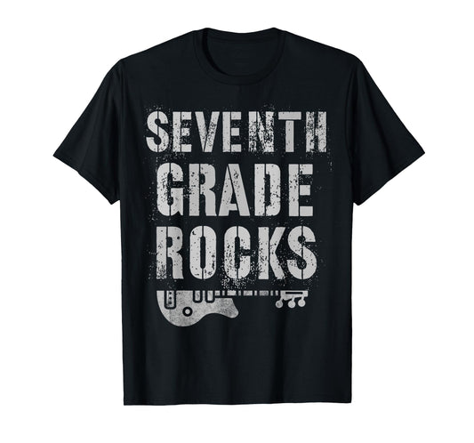 7th GRADE ROCKS Test Teacher Seventh Gr Rockstar Is My Jam T-Shirt for Men Women Kids