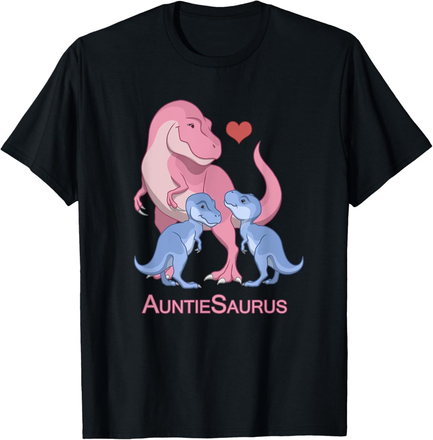 AuntieSaurus T-Rex & Twin Boys Dinosaur Nephews T-Shirt
