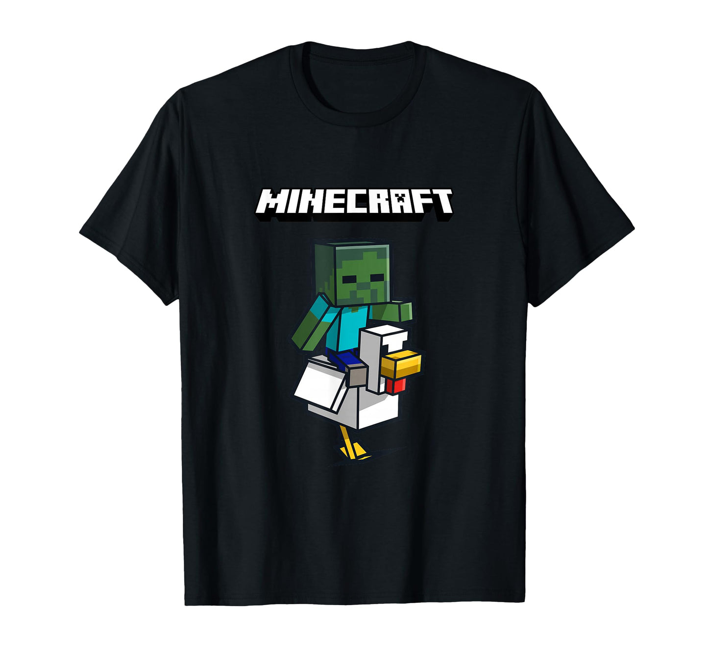 Minecraft Zombie Ride Chicken Jockey T-Shirt