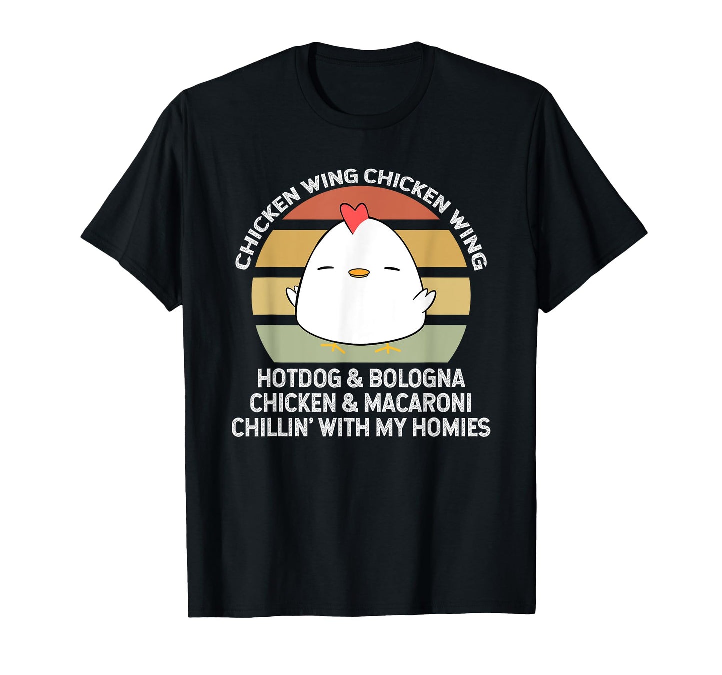 Chicken Wing Chicken Wing Hot Dog and Bologna T-Shirt