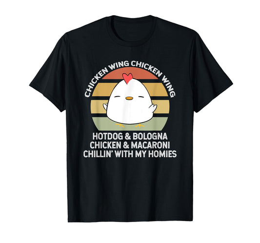 Chicken Wing Chicken Wing Hot Dog and Bologna T-Shirt