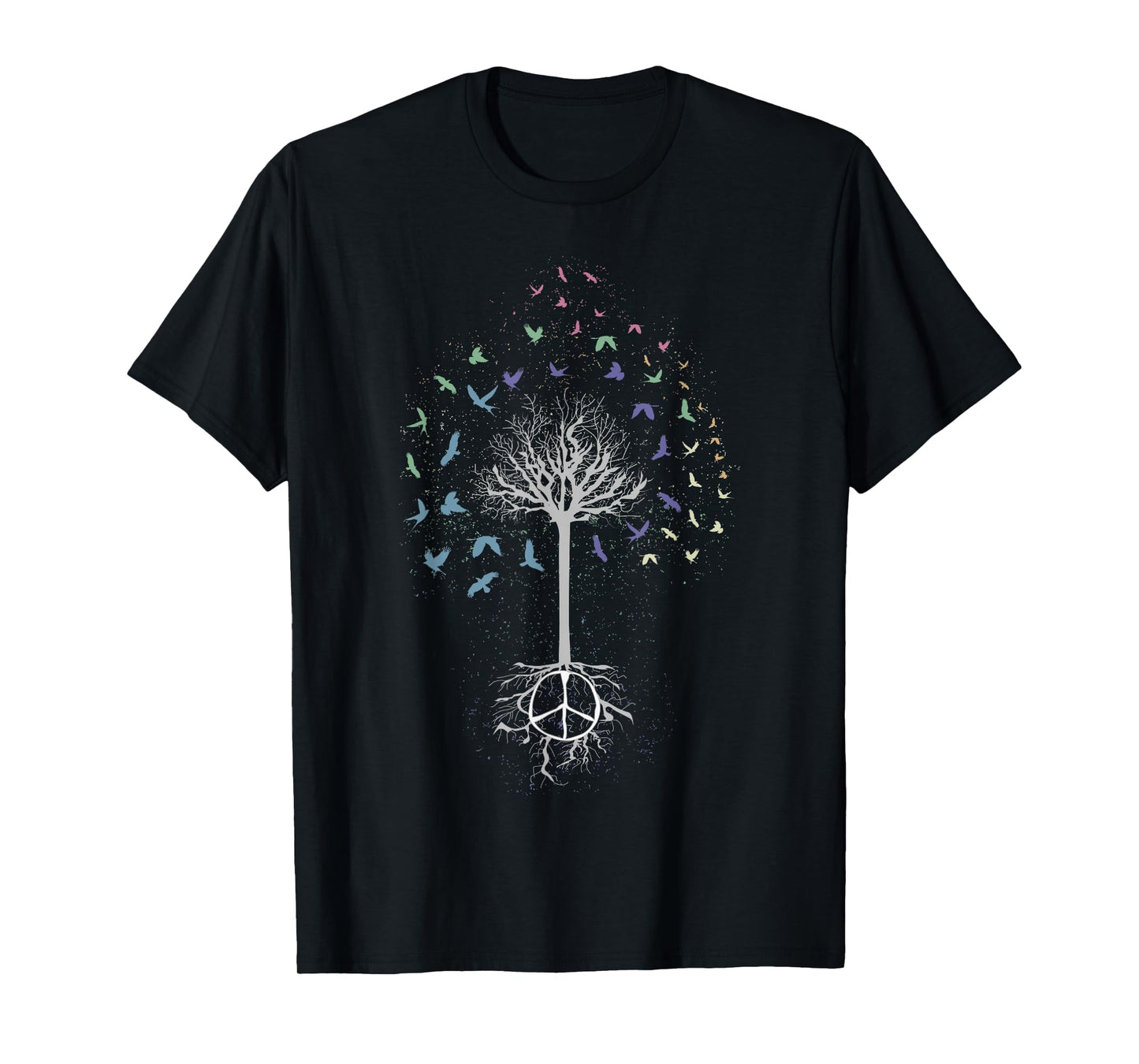 InGENIUS Peace Signs World Peace Tree Freedom Dove Birds Environmental Unisex-Adults T-Shirt