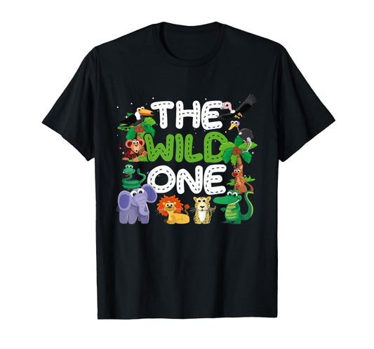 Boy Girl The Wild One Zoo Keeper Birthday Jungle Safari T-Shirt