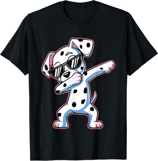 Dalmatian Dabbing Funny Dalmation Dab Dog Dance T-Shirt