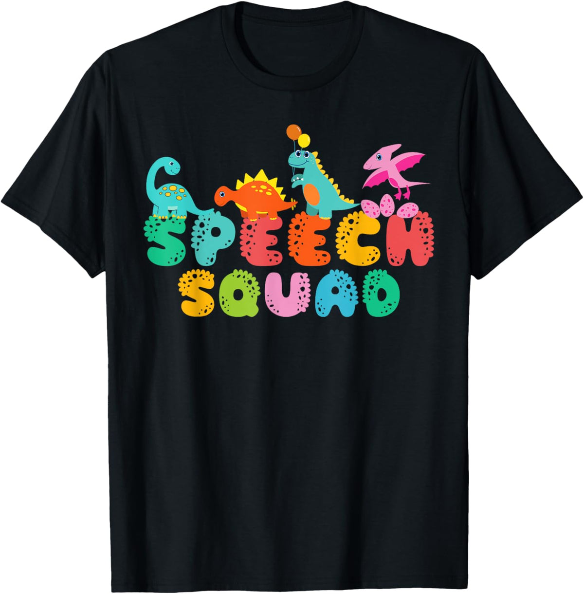 Speech Squad Cute Dinosaur Speech Therapy Speech Pathologist T-Shirt