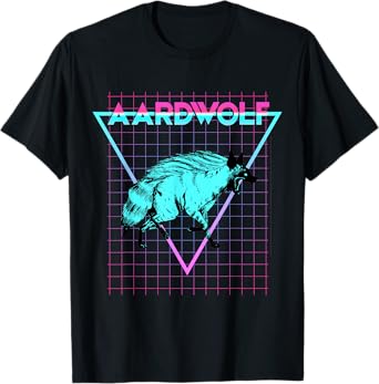 Aardwolf Animal Lover Aesthetic Retro Aardwolf T-Shirt