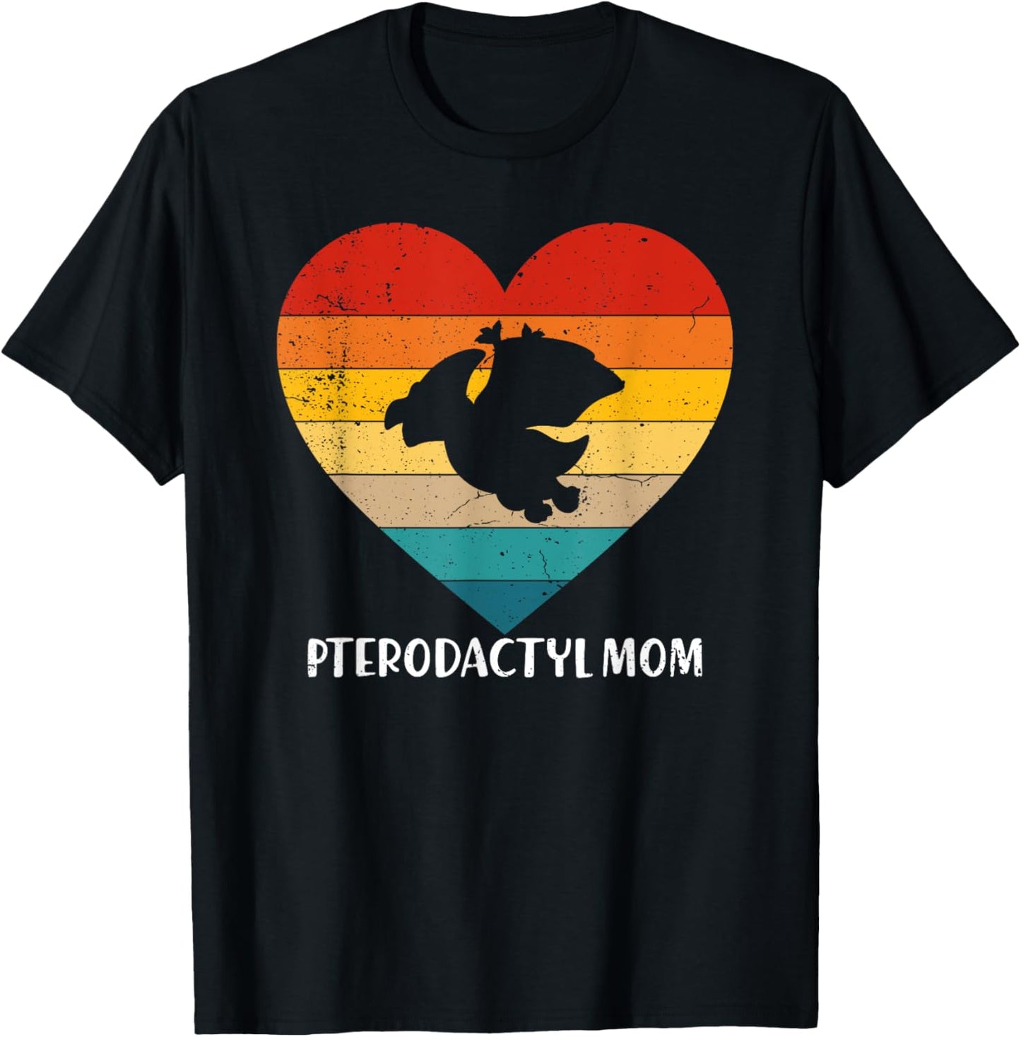 Retro Vintage Pterodactyl Mom Mother's Day Animal Lover T-Shirt