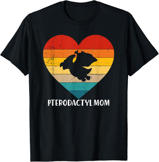 Retro Vintage Pterodactyl Mom Mother's Day Animal Lover T-Shirt