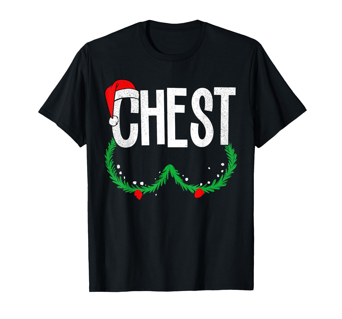 Chest Nuts Matching Chestnuts Funny Christmas Couples Chest T-Shirt