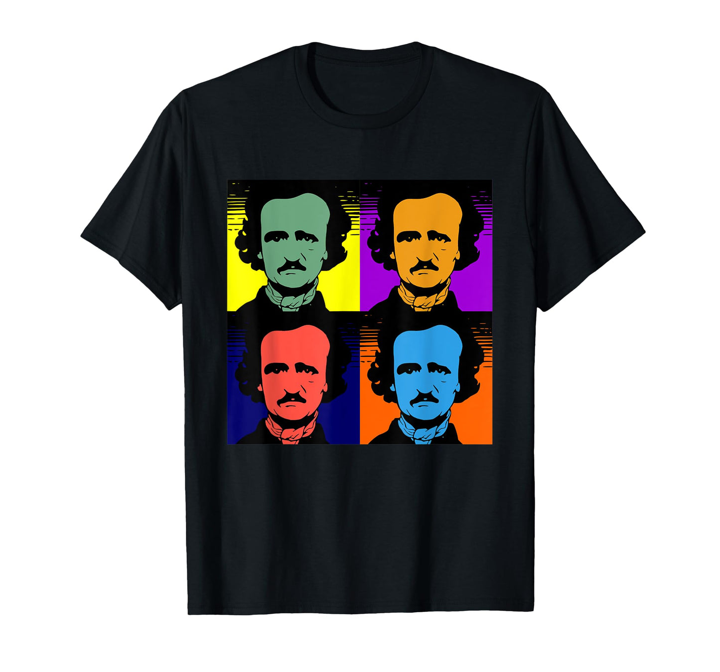 Edgar Allan Poe Pop Art Retro T-Shirt