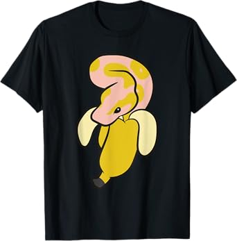 Banana Fruit Funny Banana Ball Python Snake T-Shirt