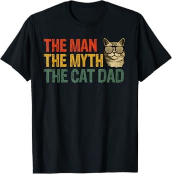 The Man, The Myth, The Cat Dad, Cat Daddy Vintage T-Shirt