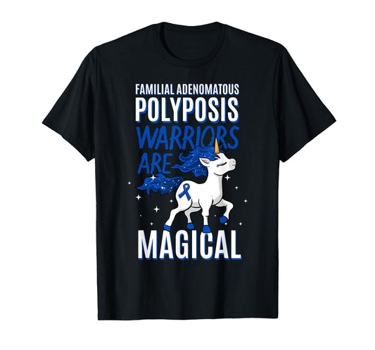 Familial Adenomatous Polyposis Warrior FAP Awareness Unicorn T-Shirt