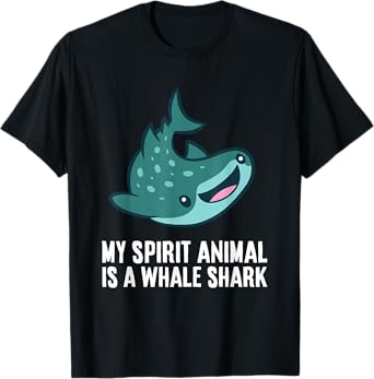 My Spirit Animal Is A Whale Shark Love Whale Sharks T-Shirt