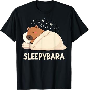 Capybara Sleep Pajamas Sleepybara T-Shirt