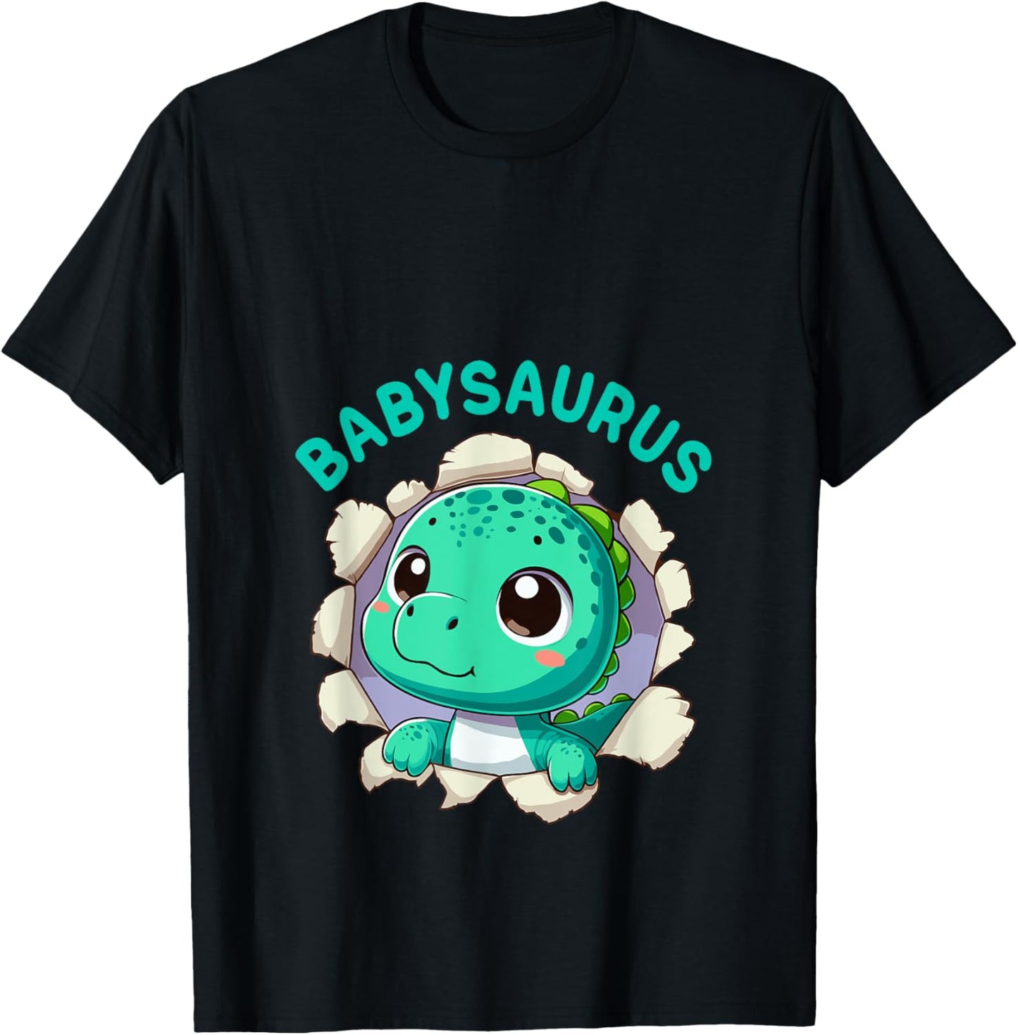 Babysaurus Funny Pregnant Dino Pregnancy Baby Announcement T-Shirt
