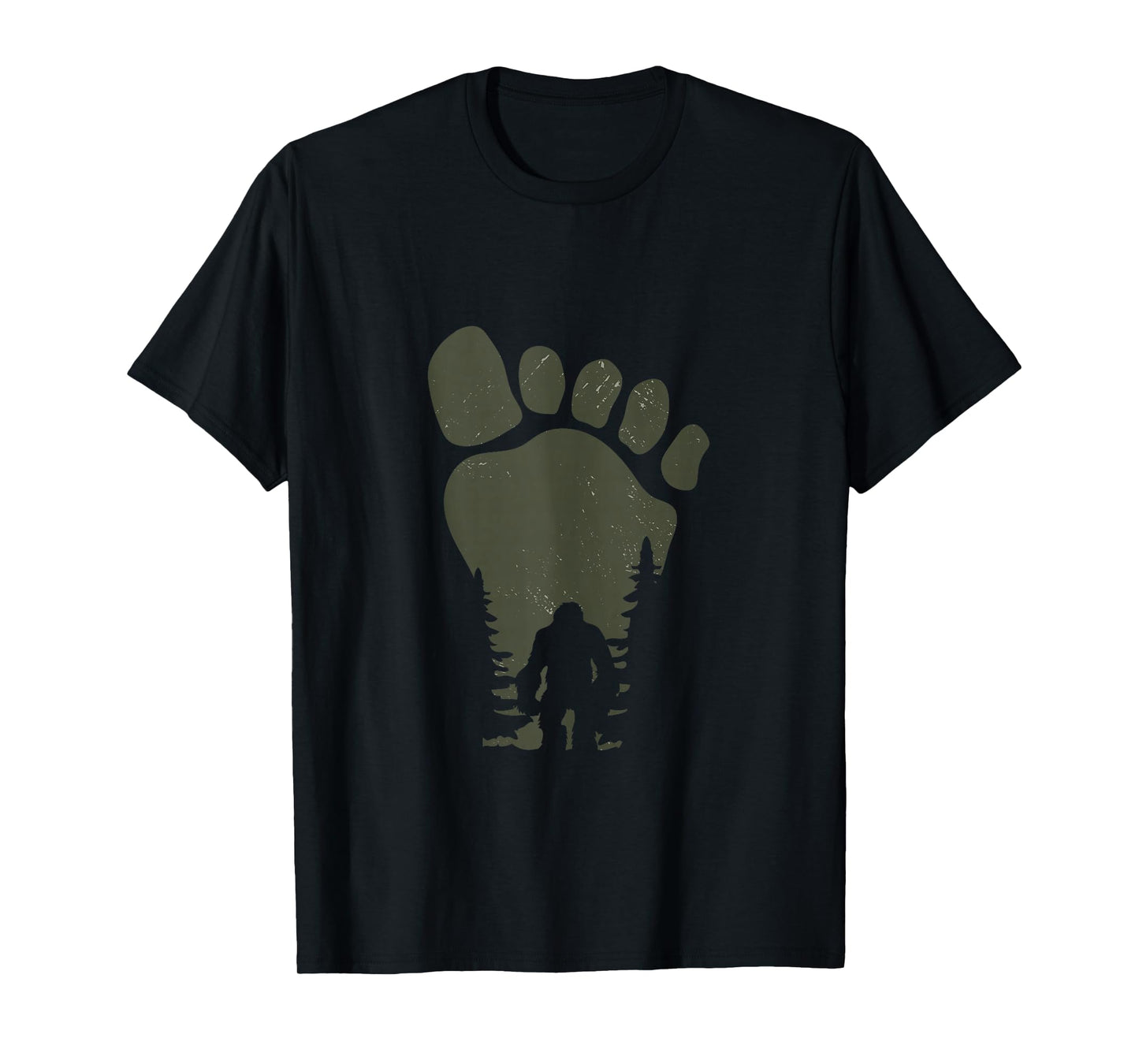 Sasquatch Or Bigfoot In The Forest Footprint Tank Top