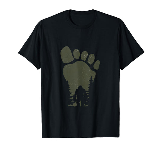 Sasquatch Or Bigfoot In The Forest Footprint Tank Top