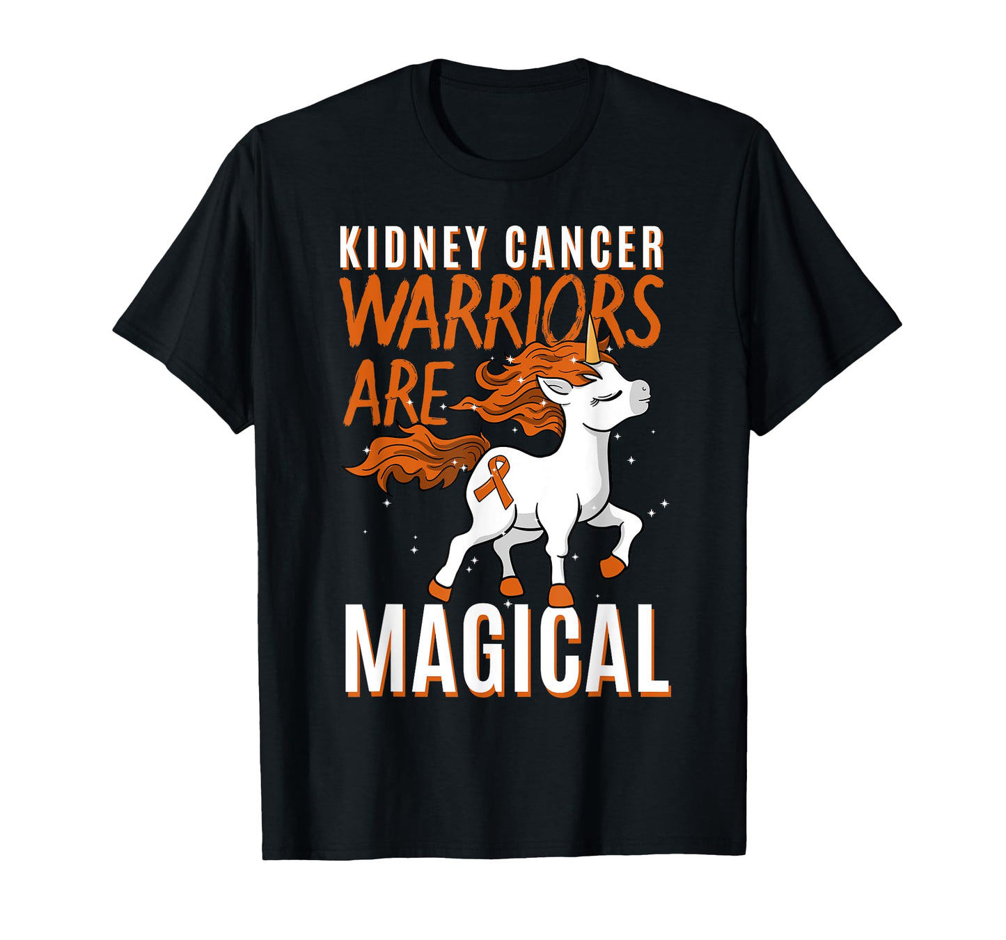Kidney Cancer Awareness Supporter Warrior Unicorn Lover Gift T-Shirt