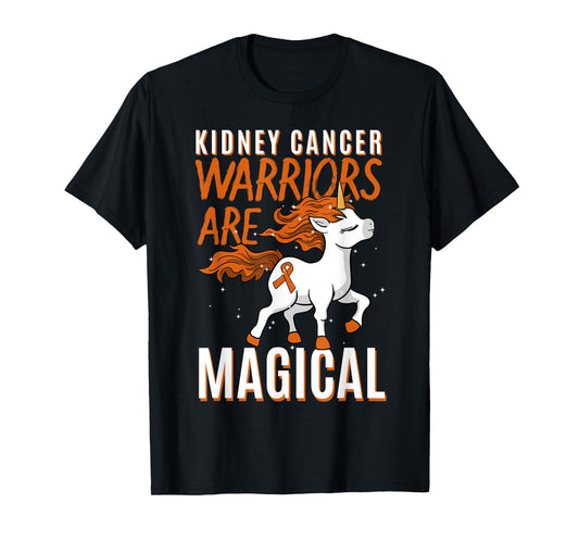 Kidney Cancer Awareness Supporter Warrior Unicorn Lover Gift T-Shirt