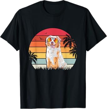 Australian Shepherd Retro style dog lover apparel T-Shirt
