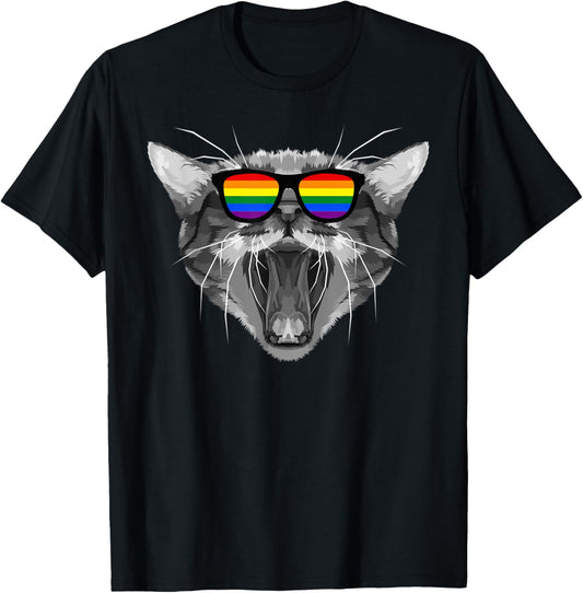 LGBTQ Purride Gay Pride Cat LGBT T-Shirt