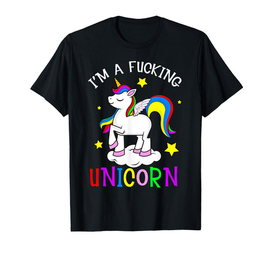 I'm a Fucking Unicorn Halloween Unicorn Costume Women Girls T-Shirt