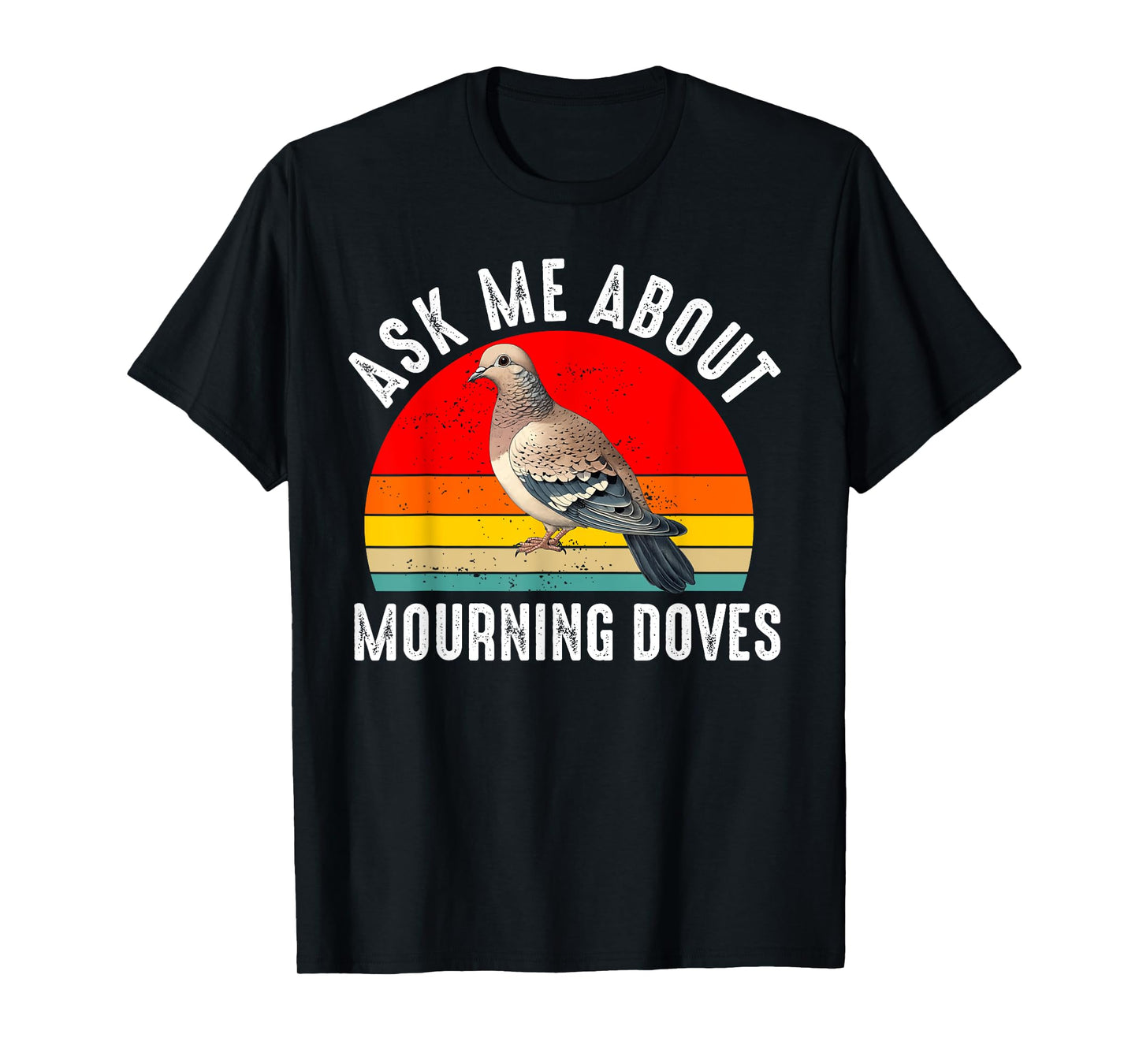 Mourning Dove Bird Lover Women Men Girl Boys Retro Vintage T-Shirt