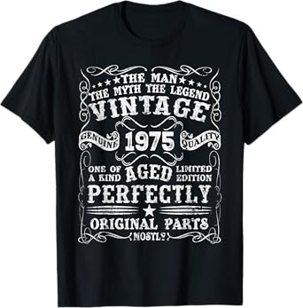 50 Year Old Gift Vintage 1975 Man Myth Legend 50th Birthday T-Shirt