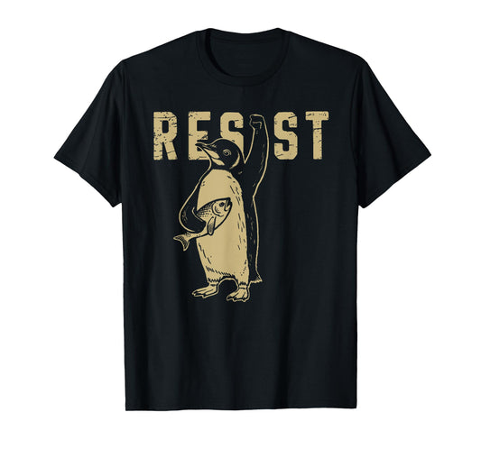 Penguin Flippers Up Resist Funny Penguins Against Trump T-Shirt
