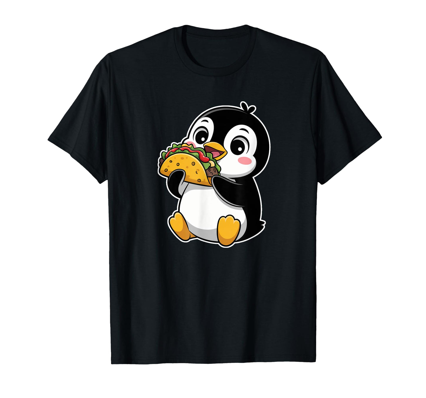 Penguin Eating Taco Shirt Cute Penguin Tacos T-Shirt