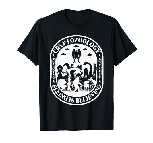 Bigfoot Nessie Mothman And Aliens Cryptid Team Cryptozoology T-Shirt