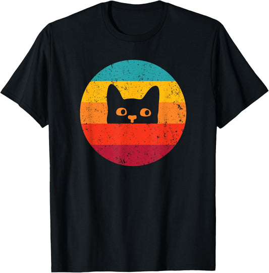Funny Cat Gift Retro Vintage T-Shirt