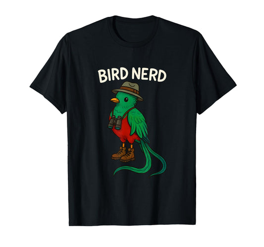 Resplendent Quetzal Birdwatcher BIRD NERD Funny Birding T-Shirt