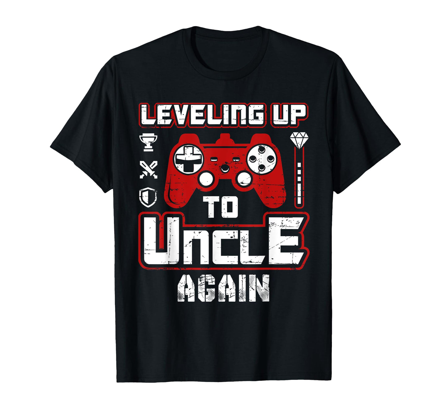 Leveling Up To Uncle Again Pregnancy Announcement T-Shirt