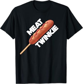 Meat Twinkie Corn Dog for lovers Dogs Foodie Men Sausage T-Shirt